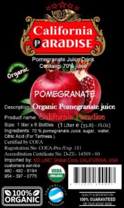Label Organic 24 Pack Pomegranate
